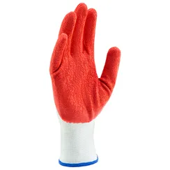 Перчатки   трикотажные полиэфирные, латексное рельефное покрытие, Россия, Сибртех