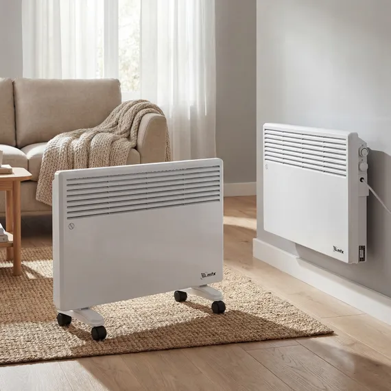 Конвектор электрический CH-1500, 1500 Вт, X-образный нагреватель, термостат, колеса  MTX