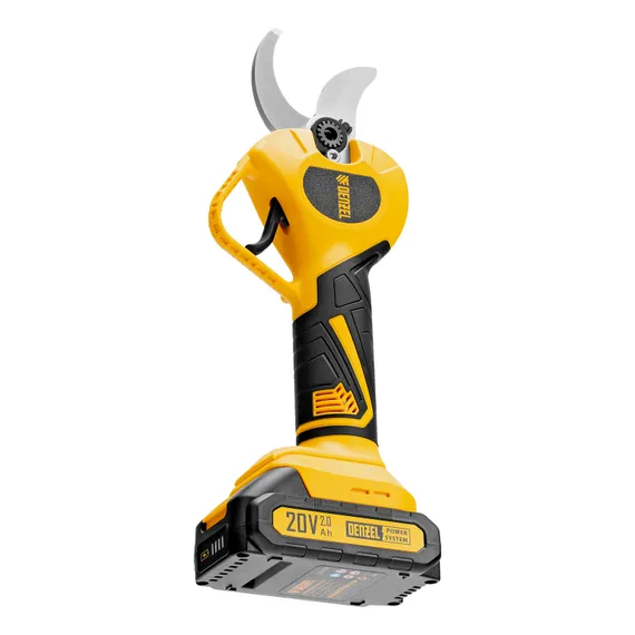 Секатор аккумуляторный, бесщет., CP-40BL, Li-Ion, 20 В, лезвия SK5 Denzel