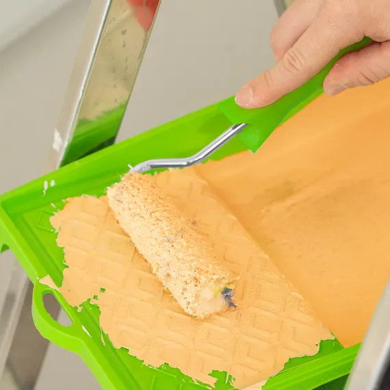 Мини-валик сменный "Водные краски", 110 мм, ворс 12 мм, D 16 мм, D ручки 6 мм, полиэстер Сибртех