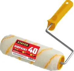 STAYER GIRPAINT, 40 х 180 мм, бюгель 6 мм, ворс 12 мм, полиакрил, все виды ЛКМ, малярный валик (0315-18)