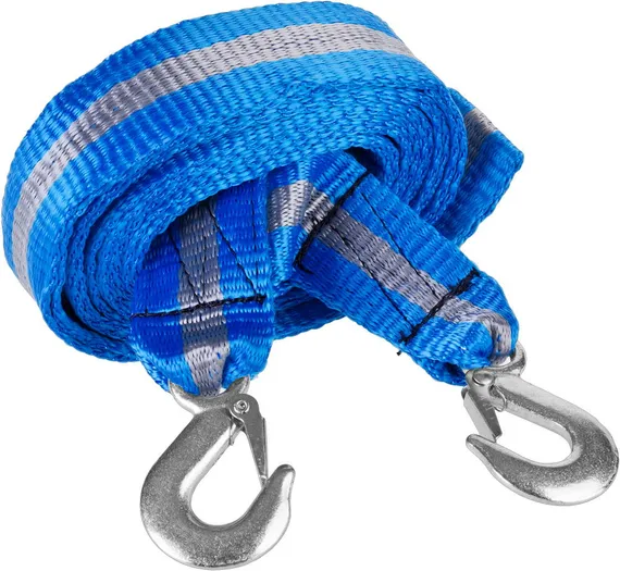 ЗУБР 2 крюка, сумка, 5м, 2.5т, Буксировочный трос (61215-2.5)
