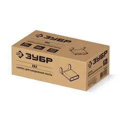 ЗУБР СКЛ 20 мм, скрепа для бандажной ленты нержавеющая, AISI 201, 150 шт, Профессионал (310272)