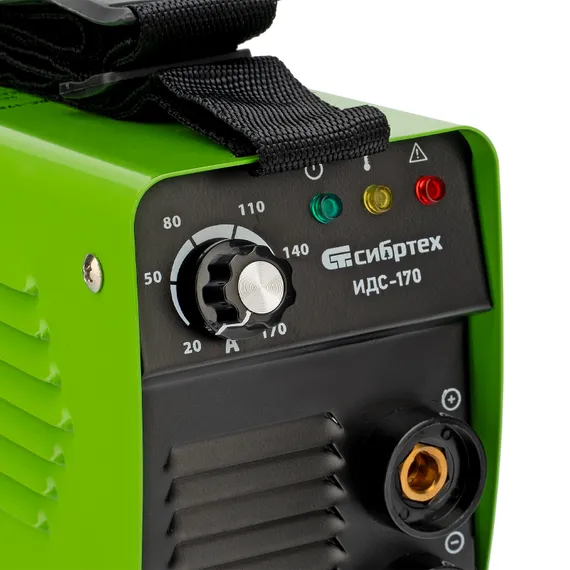 Аппарат инверторный дуговой сварки ИДС-170, 170 А, ПВ 80%, диаметр электрода 1.6-3.2 мм Сибртех