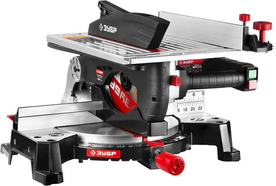 Пила торцовочная комбинированная ЗУБР ЗПТК-255-1800 d 250 х 30 мм 1800 Вт