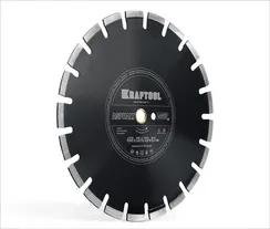 KRAFTOOL ASPHALT 450 мм (25.4/20 мм, 12х3.8 мм), алмазный диск (36687-450)