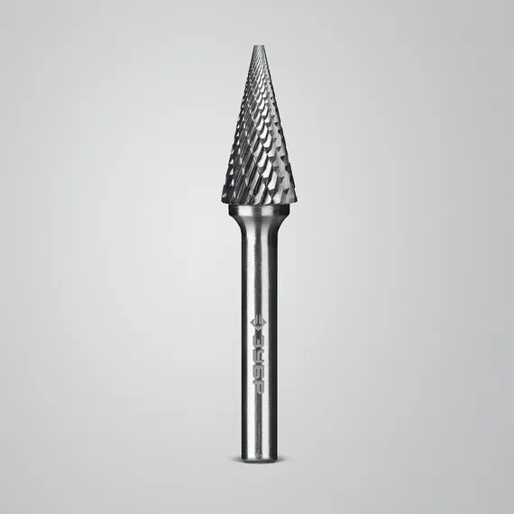 ЗУБР 12х25 мм, тип M (конус с острым углом 25°), хв-к 6 мм, твердосплавная борфреза, ПРОФЕССИОНАЛ (28811-12-25)