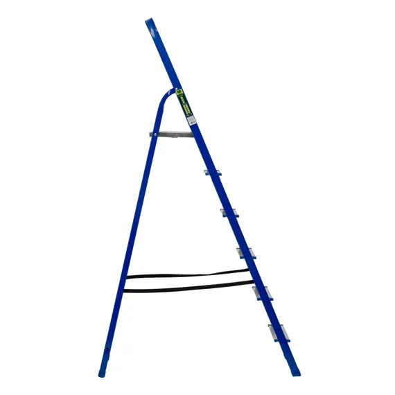 Стремянка, 6 ступеней, стальной профиль, алюминиевые ступени Сибртех