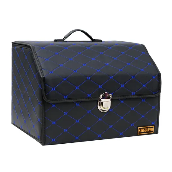 Кофр (органайзер) в багажник, размер S, Черный-синий TR--S-BBlue