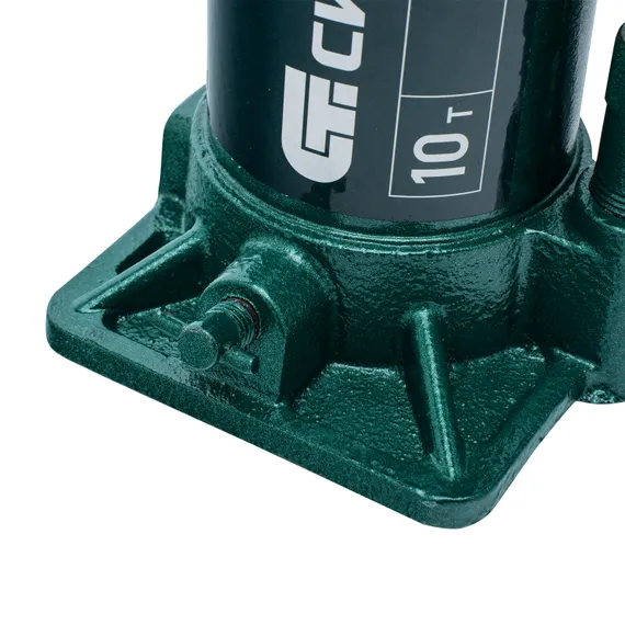 Домкрат гидравлический бутылочный, 10 т, 190-370 мм Сибртех