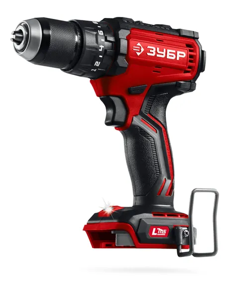 Бесщеточная ударная дрель-шуруповерт, ЗУБР 20 В, 65 Н·м, без АКБ (LMS), (ДБУ-65)
