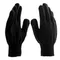 Перчатки трикотажные, акрил, черный, оверлок Сибртех