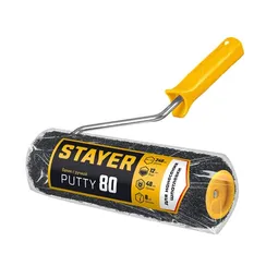 STAYER PUTTY 80 мм, 240 мм, 8 мм ручка, валик для шпатлевки, PROFESSIONAL (03642-24)