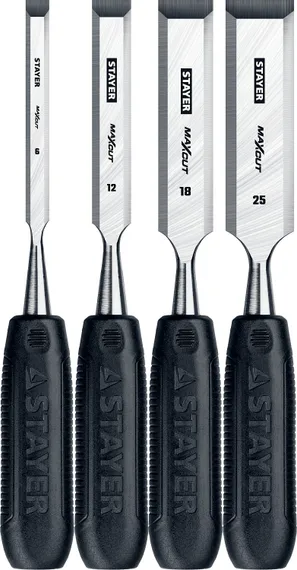 STAYER Max-Cut, 4 предм, набор стамесок (1820-H4)