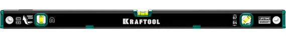 KRAFTOOL 800 мм, усиленный профиль, с зеркальным глазком, магнитный уровень (34785-80)