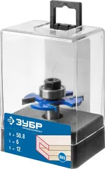 ЗУБР 50.8 x 6 мм, хвостовик 12 мм, фреза горизонтально-пазовая, Профессионал (28757-50.8-6-12)