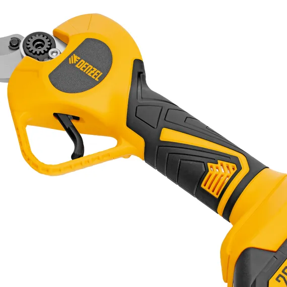 Секатор аккумуляторный, бесщет., CP-40BL, Li-Ion, 20 В, лезвия SK5 Denzel