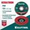 KRAFTOOL 125 х 22.2 мм, P60, круг лепестковый керамический торцевой по нержавеющей стали (36598-125-60)