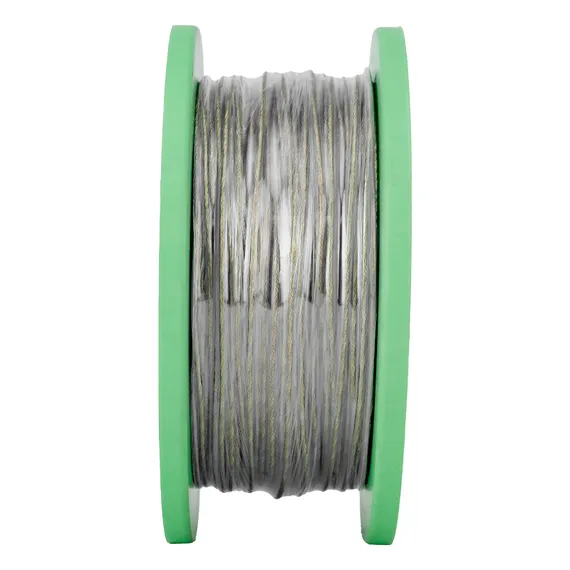 Трос металлополимерный прозрачный ПР-2.5, толщина 2.5 мм, катушка 200 метров Сибртех