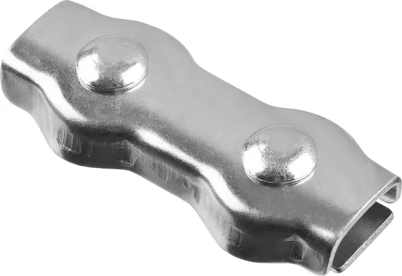 ЗУБР 6 мм, 2 шт, двойной зажим троса (304446-06)