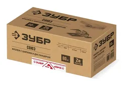 ЗУБР Союз, цинк, 80 шт, крепеж с шипами и дистанциром для террасной доски (30701)