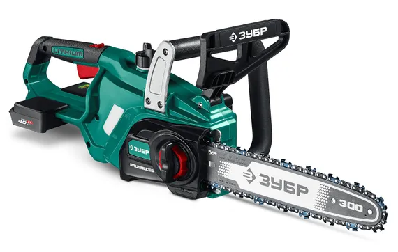 Пила цепная аккумуляторная садовая ЗУБР 40 В, (2x20В), 300 мм шина, без АКБ (LMS), (ПЦБ-4030)