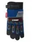 ЗУБР IMPACT р.L (9), синие, профессиональные комбинированные перчатки, антивибрационные, противоударные, Профессионал (11476-L)
