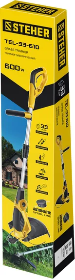 STEHER 600 Вт, ш/с 33 см, сетевой триммер (TEL-33-610)