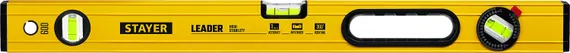 STAYER LEADER, 600 мм, усиленный профиль, уровень с поворотным глазком (3466-060)