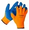 ЗУБР УРАЛ, L-XL, акриловые перчатки сигнального цвета, рельефное латексное покрытие, утеплённые, 10 класс, Профессионал (11465-XL)