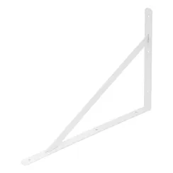 Кронштейн усиленный, 500 х 350 х 30 х 4 мм, белый Сибртех