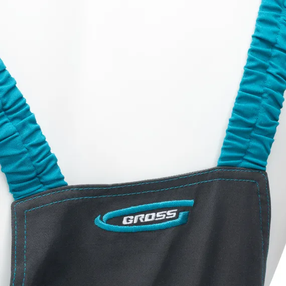 Полукомбинезон профессиональный рабочий, 97% хлопок 3% спандекс, XXL Gross