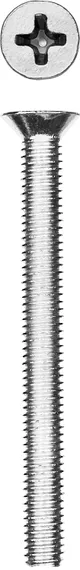 ЗУБР DIN 965, кл. пр. 4.8, M5 х 50 мм, цинк, 5 шт, винт с потайной головкой (303116-05-050)