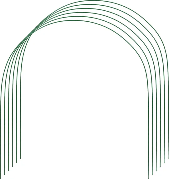 GRINDA 2.2 м, стальные, проволочные, 6 шт, дуги для парника (422311-85-90)