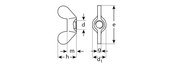 ЗУБР DIN 315, M4, цинк, 5 кг, барашковая гайка (303730-04)