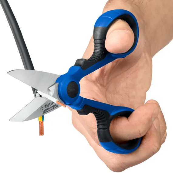 ЗУБР Универсал, 145 мм, ножницы электрика универсальные, Профессионал (23357)