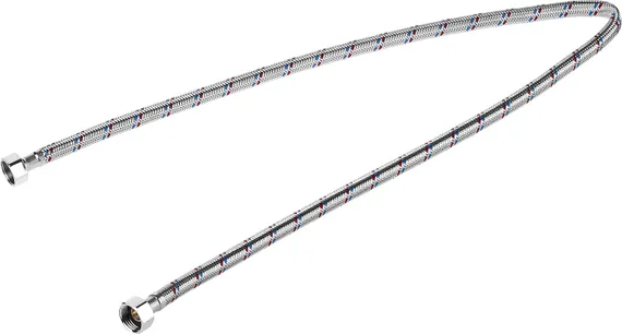 ЗУБР 1/2″, 1 м, гайка-гайка, гибкая подводка для воды (51005-G/G-100)