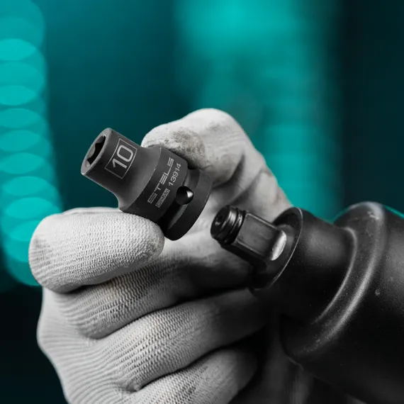 Головка ударная шестигранная, 10 мм, 1/2, CrMo Stels