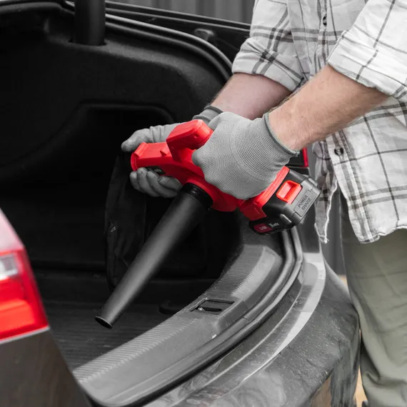 Воздуходувка-пылесос акк. портативная, LB-185, 35 м/с, 170 м3/ч, Li-Ion, 20 В MTX