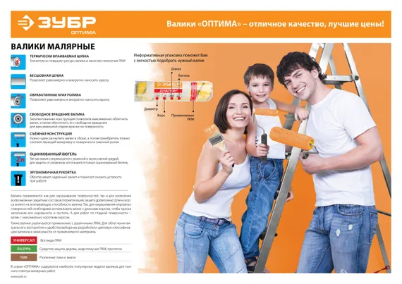 ЗУБР СИНТЕКС, 50 х 180 мм, бюгель 6 мм, ворс 18 мм, полиэстер, все виды ЛКМ, фасадный ролик (02517-18)