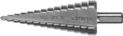 STAYER 4-30 мм, 14 ступеней, сталь HSS, ступенчатое сверло (29660-4-30-14)