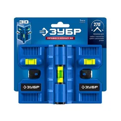 ЗУБР ПРОФЕССИОНАЛ-3D угловой магнитный уровень (34553)