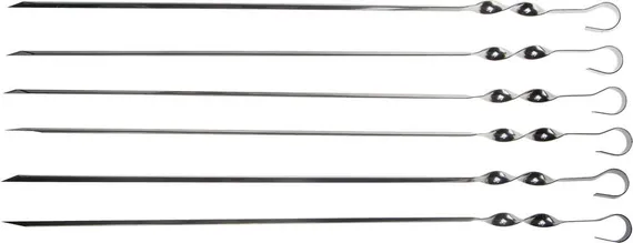 GRINDA Barbecue, 450 мм, 6 шт, набор угловых шампуров (427755)