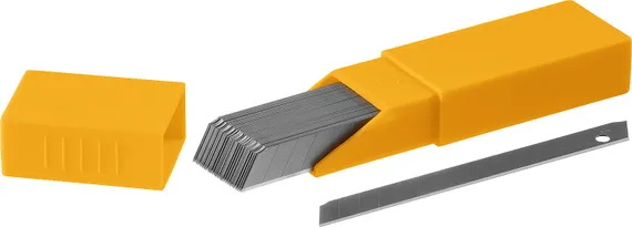 OLFA 9 мм, 50 шт, в пластиковом кейсе, сегментированные лезвия (OL-AB-50S)