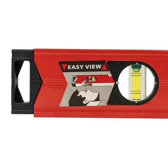 Уровень алюминиевый магнитный, 1800 мм, фрезерованный, 3 глазка (1 зеркальный) усиленный Matrix