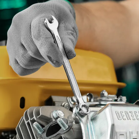 Ключ комбинированный, 9 мм, CrV, антислип Stels