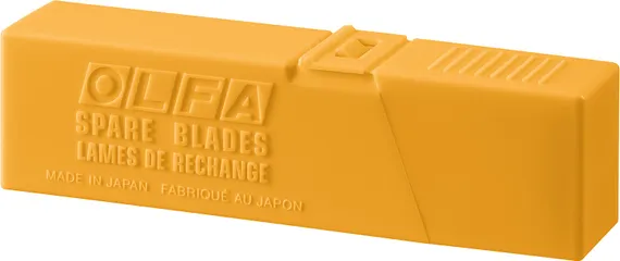 OLFA 18 мм, 50 шт, в пластиковом кейсе + блистер, сегментированные лезвия (OL-LB-50B)