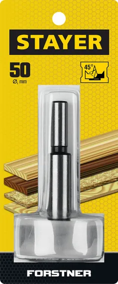 STAYER Forstner, 50 мм, ДСП, cверло Форстнера по дереву (29985-50)