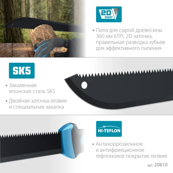 Мачете GRINDA PRO-Line FM 450, 450/650 мм