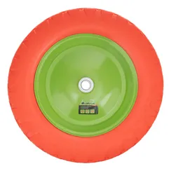 Колесо полиуретановое 4.80/4-8, длина оси 80 мм, подшипник 20 мм Сибртех